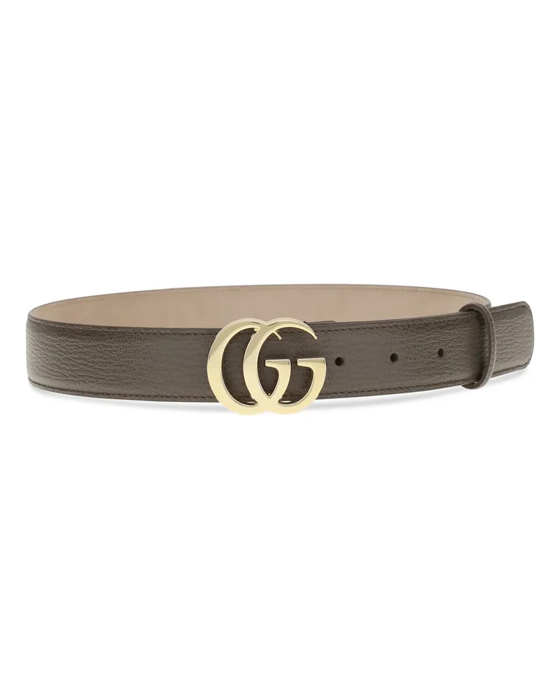 Gucci Women's Leather Belt Toasted Calf Bos Taurus E Braces Brown