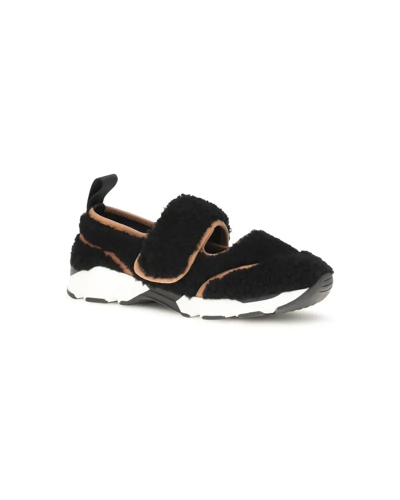 Marni Women's Black Polyamide Athletic Sneakers Black