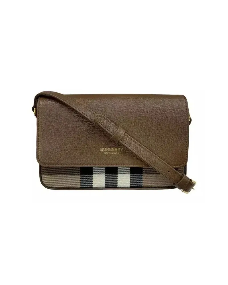 Burberry Leather Shoulder Bag — Brown Brown