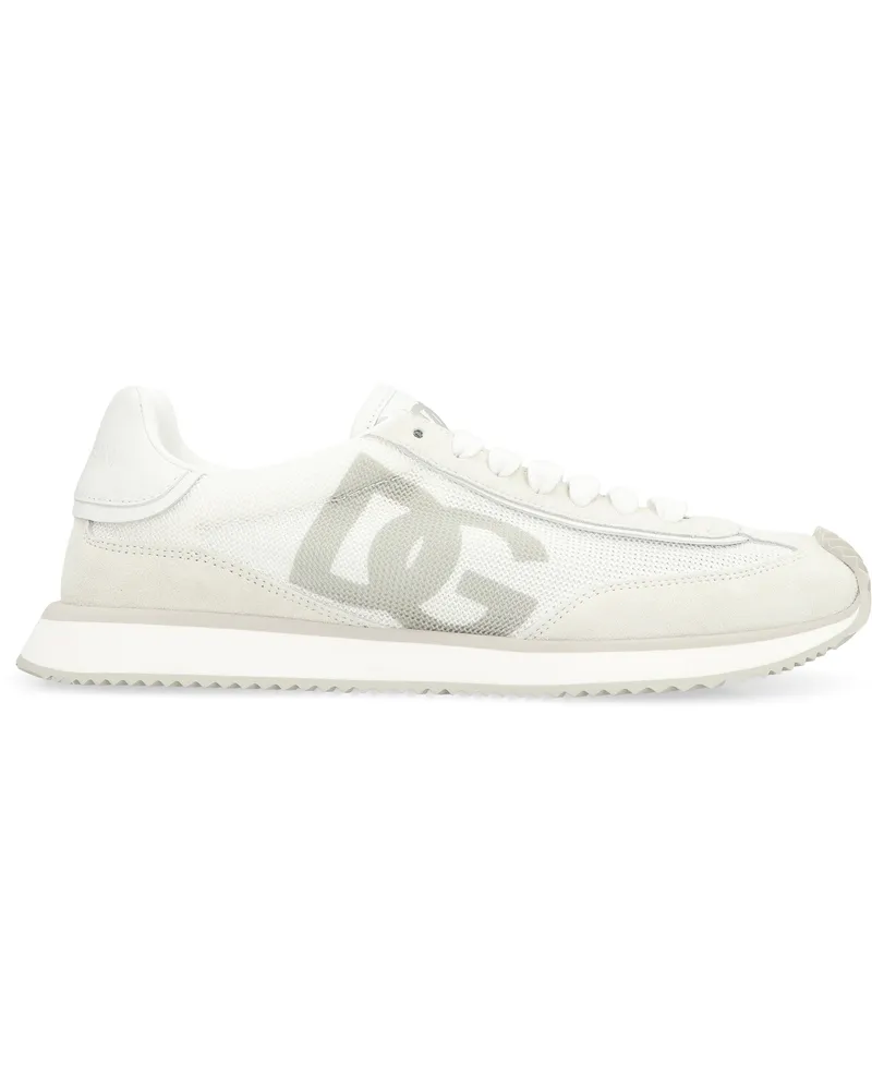 Dolce & Gabbana Women's Low-Top Sneakers Cushion White Calf Trainers White