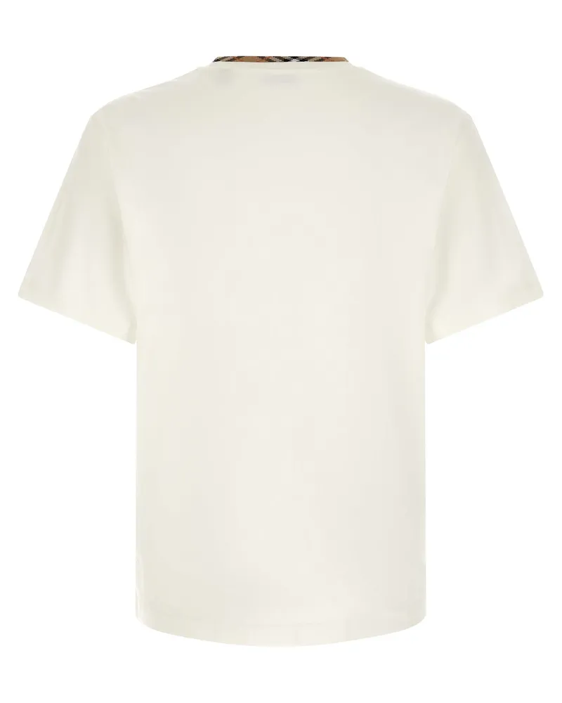 Burberry Men's White Cotton T-Shirt White