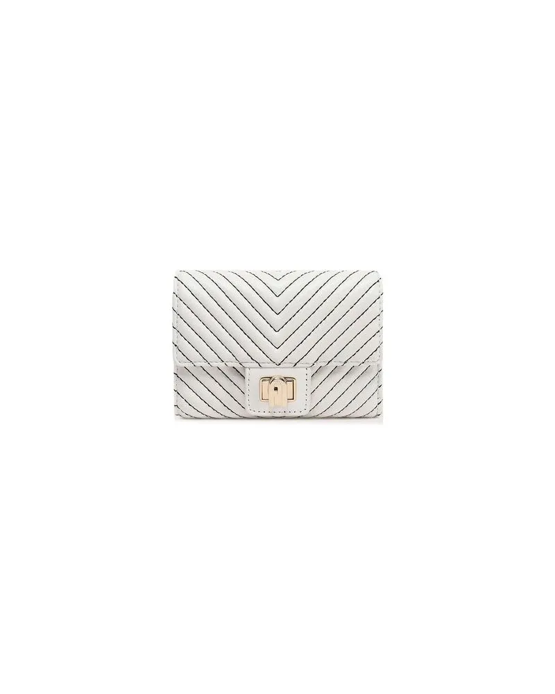 Furla Women's Wallet White Ovis Aries Leather Bags White
