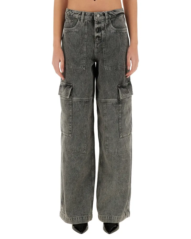 Michael Kors 100% Cotton Cargo Pants — Gray Gray
