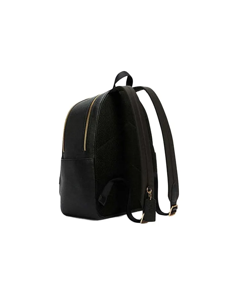 Coach Women's Backpack Black Pebble Leather Black