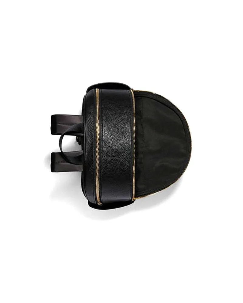 Coach Women's Backpack Black Pebble Leather Black