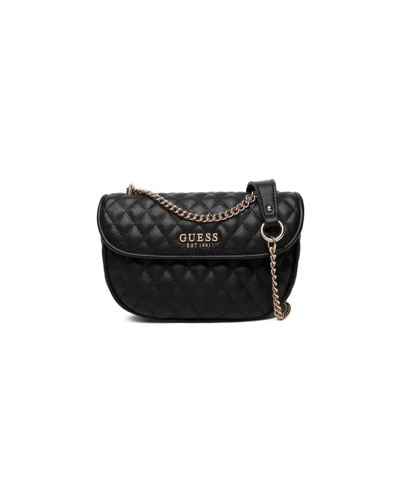 Guess Women's Crossbody Bag Black Polyurethane - Crossbody-Bags Black