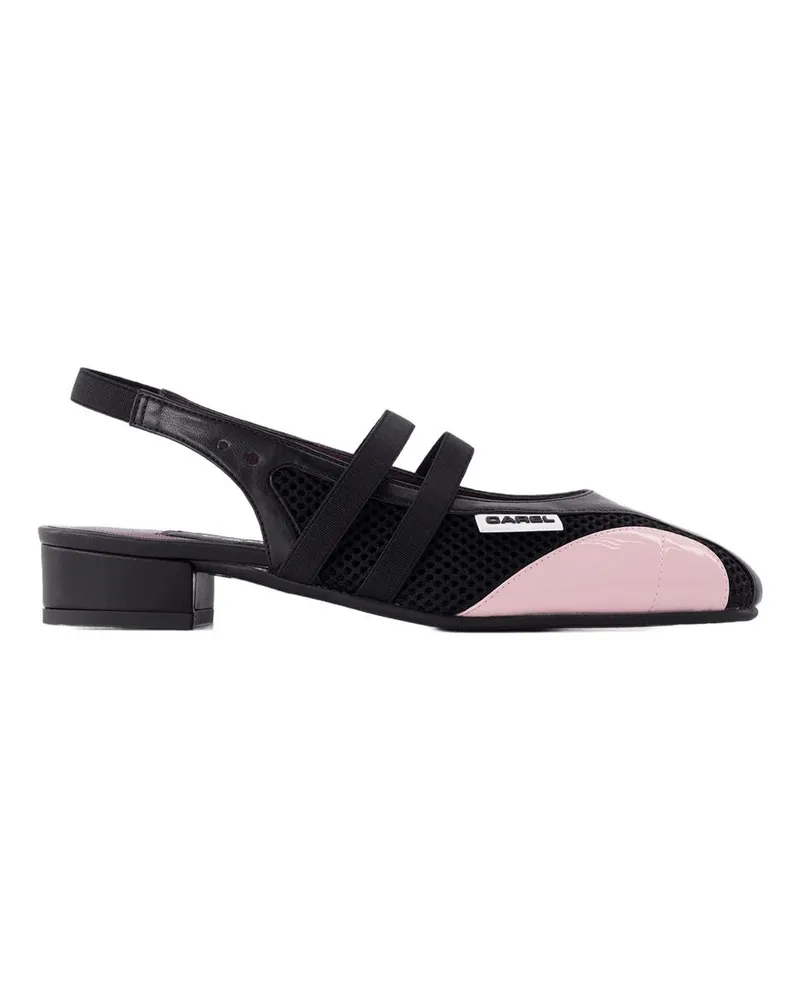 Carel Women's Peachy Pumps -  Leather Black Calfskin Shoes Black