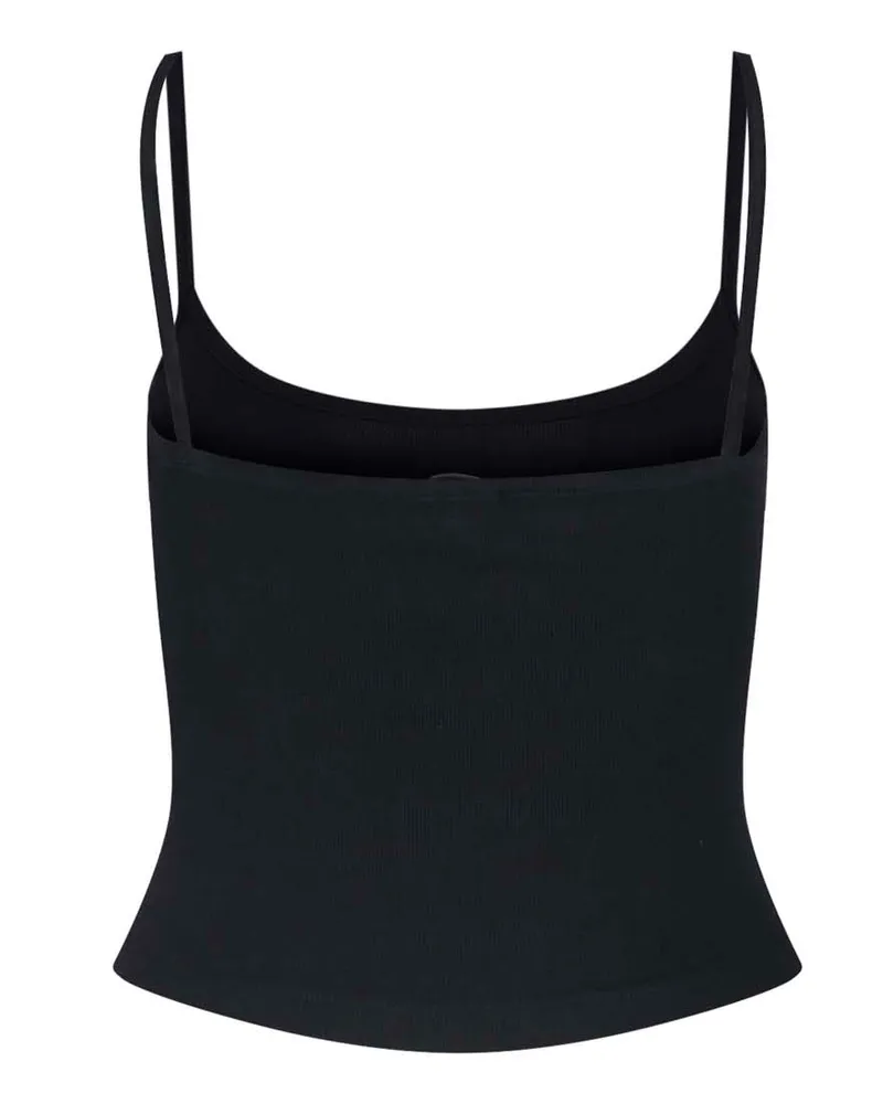 Diesel Women Top Black Cotton Black