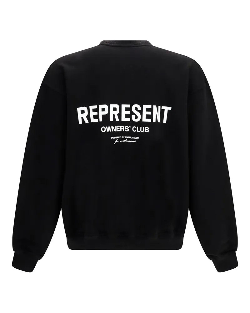 REPRESENT Men's Sweatshirt Owners Club Black Cotton Sweatshirts Sweater Black