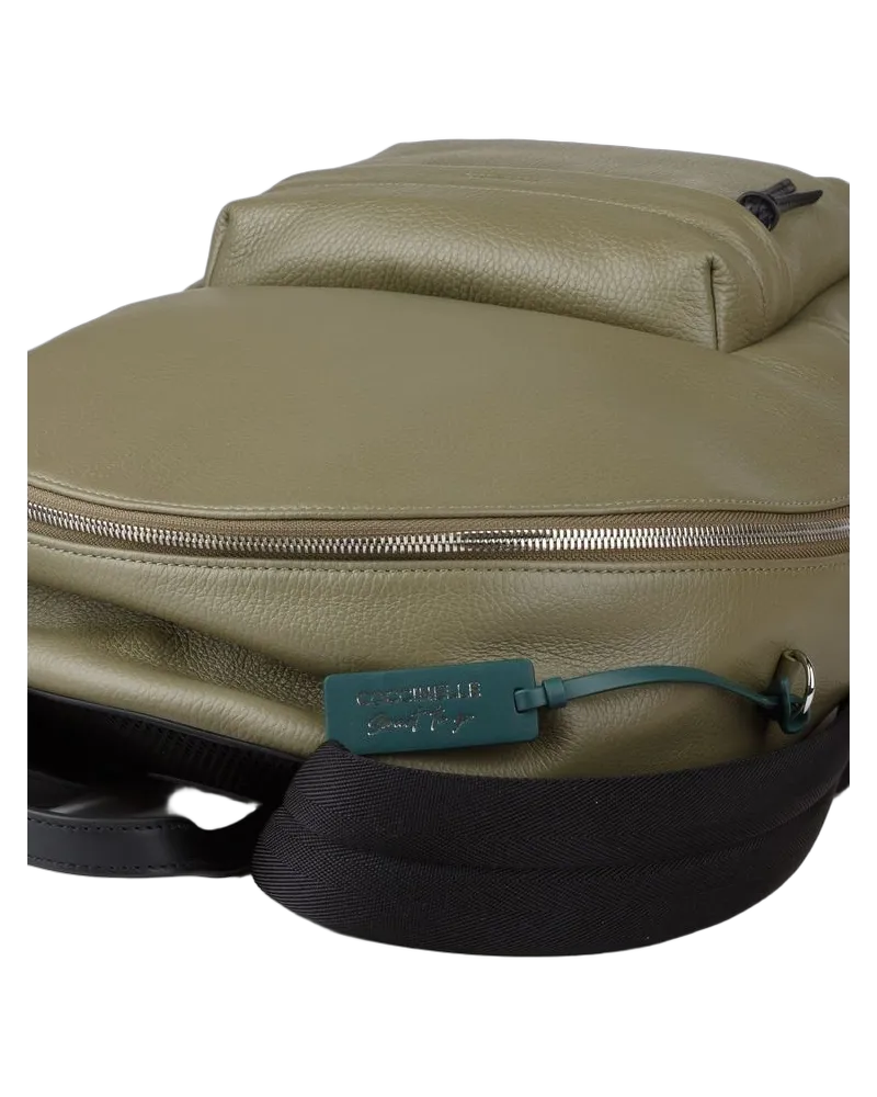 Coccinelle Women's Backpack Laurel Green Cowhide Green