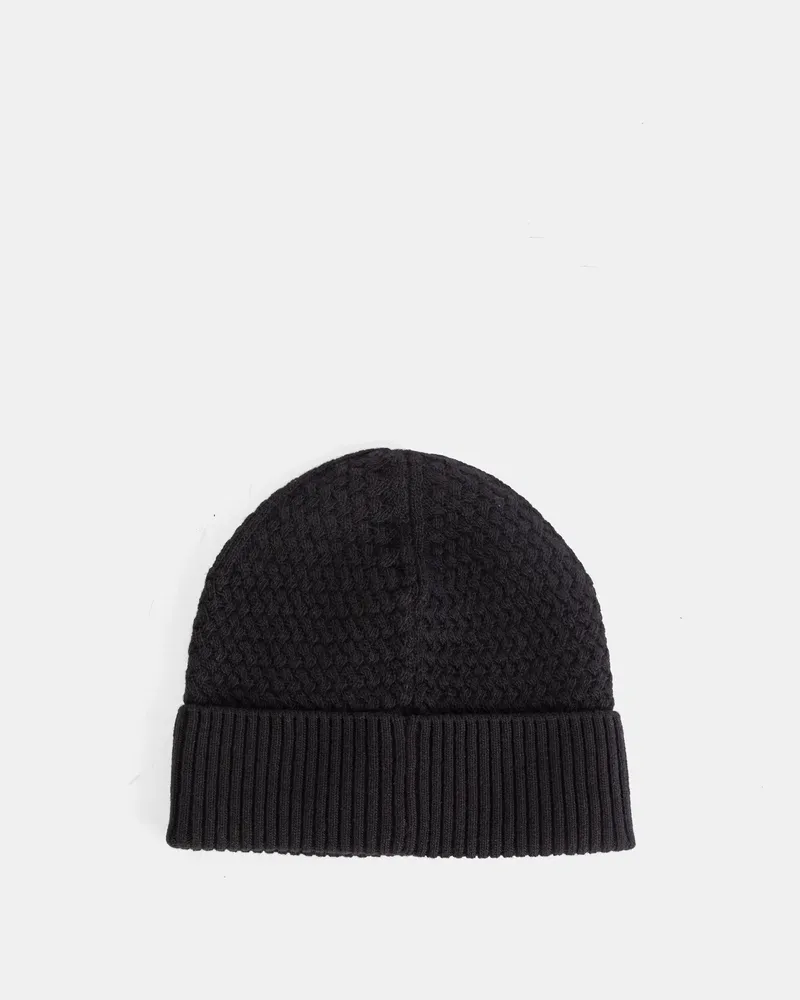 Moncler Men's Bonnet Edit Noir Black Hat Black