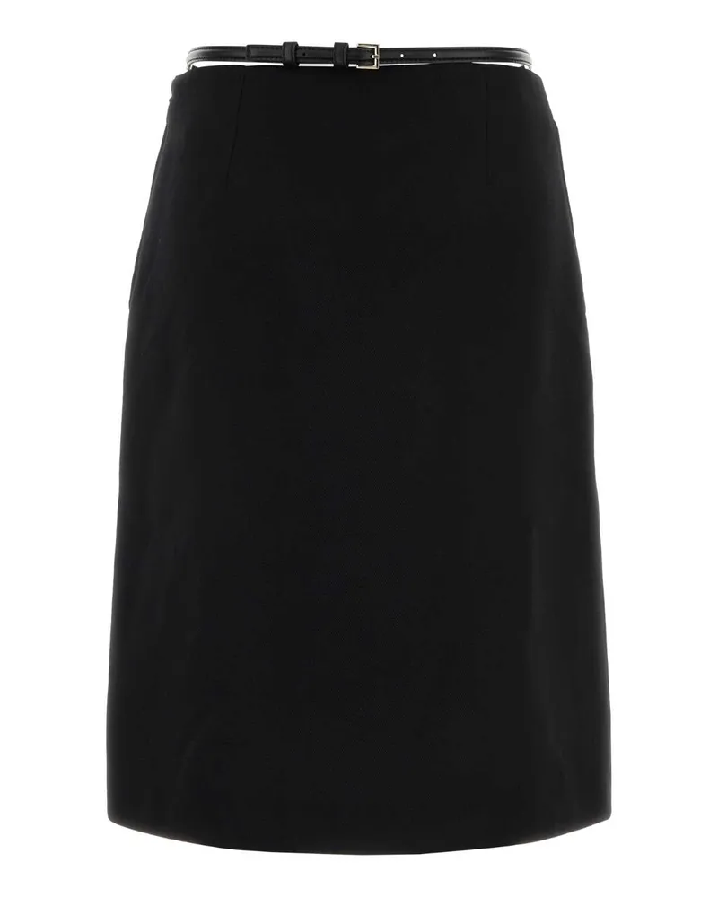 Gucci Women's Black Wool Skirt Blackblackblack Gonne Black