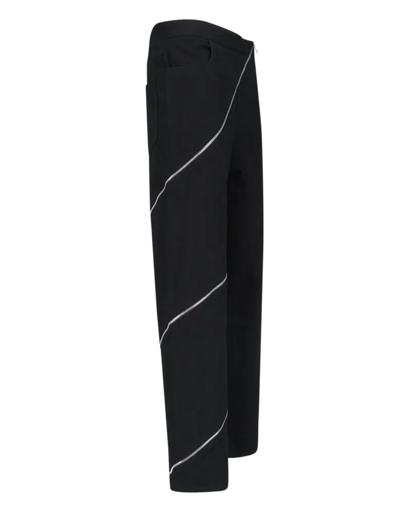 Alaïa Women's Jeans Black Cotton Polyurethane Black