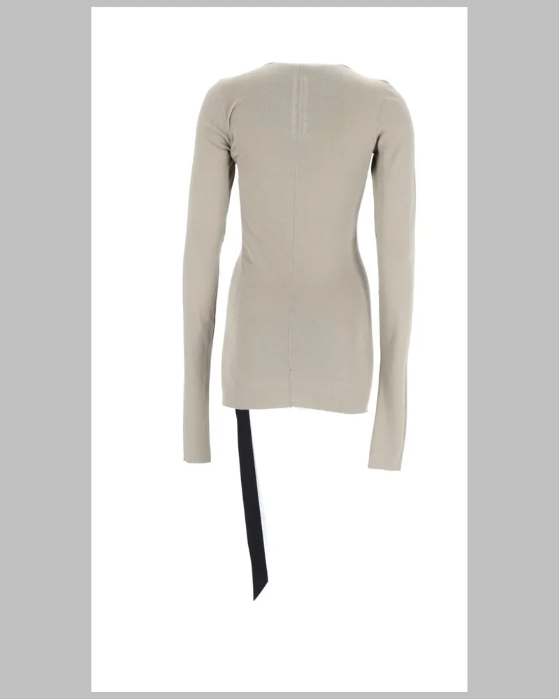 DRKSHDW by Rick Owens Long-Sleeved Cotton T-Shirt — Gray Gray