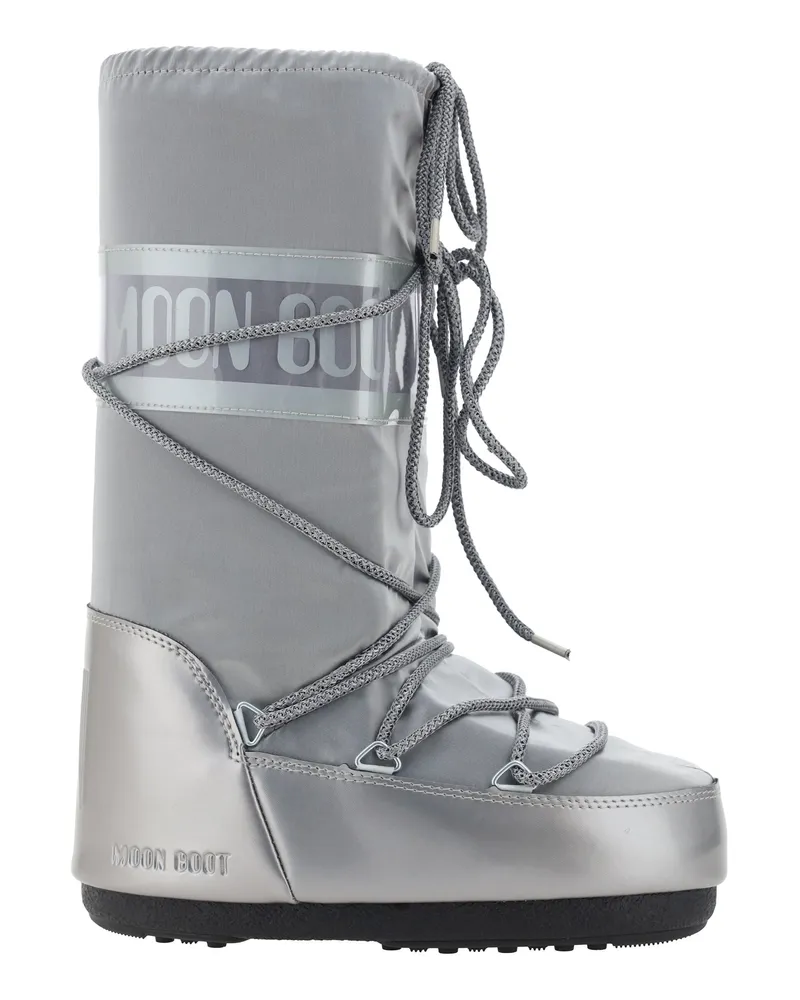 Moon Boot Women's Icon Glance Knee-High Boots Silver Upper: Polyester Silver