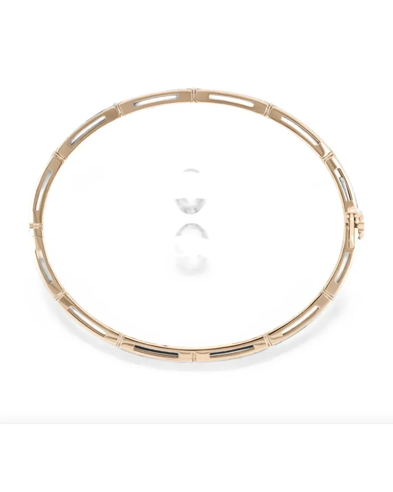 Roberto Coin Women's 18kt Rose Gold Diamonds Bracelet Aw26 W Rose