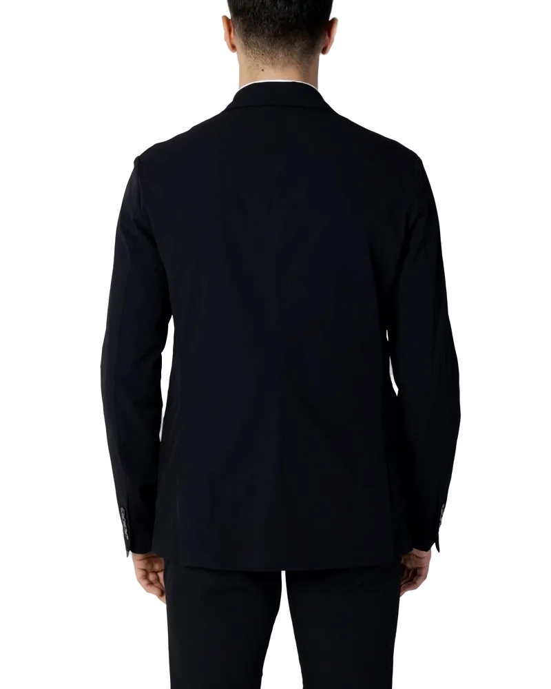 Armani Exchange Pure Cotton Blazer — Blue Blue