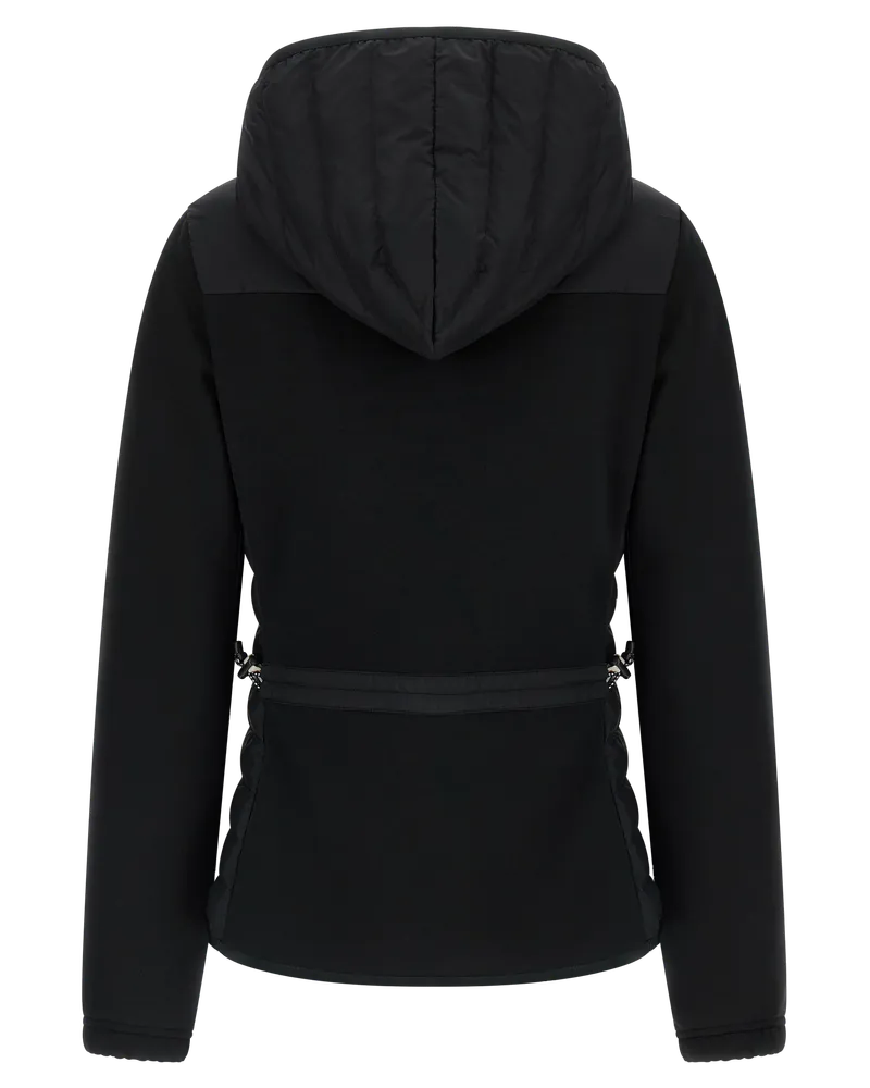 Moncler Women's Black Polyamide Full-Length Jacket Clothing Black