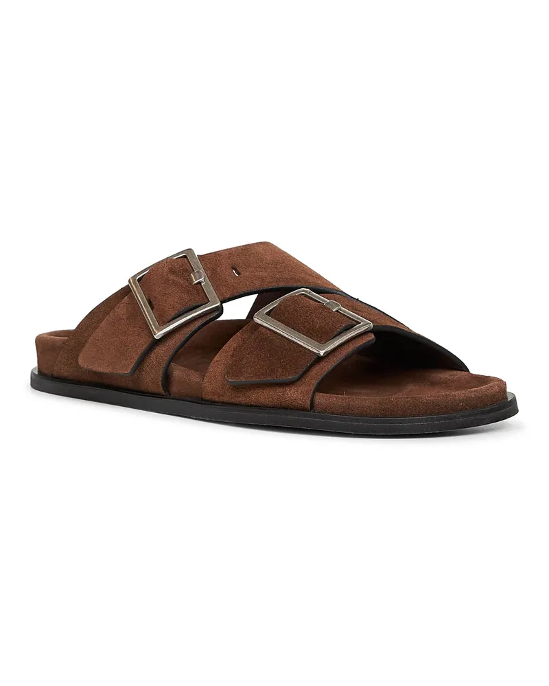 Alohas Women's Brown Suede Alba Sandals Leather Brown