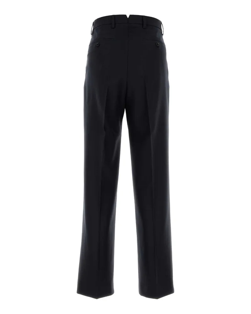 AMI Paris Men's Midnight Blue Wool Pant Navyblue Exterior: Virgin Pantaloni Navy