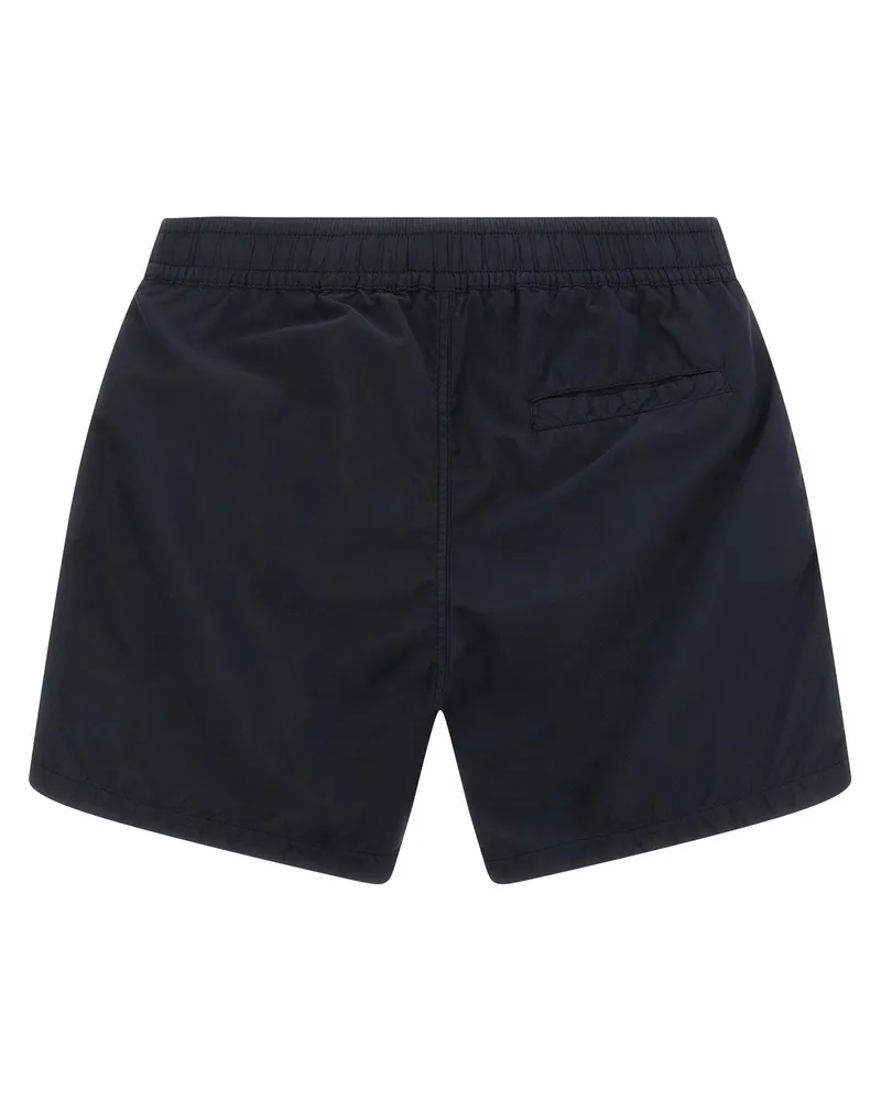 Stone Island Compass Logo Technical Swim Shorts — Navy Navy