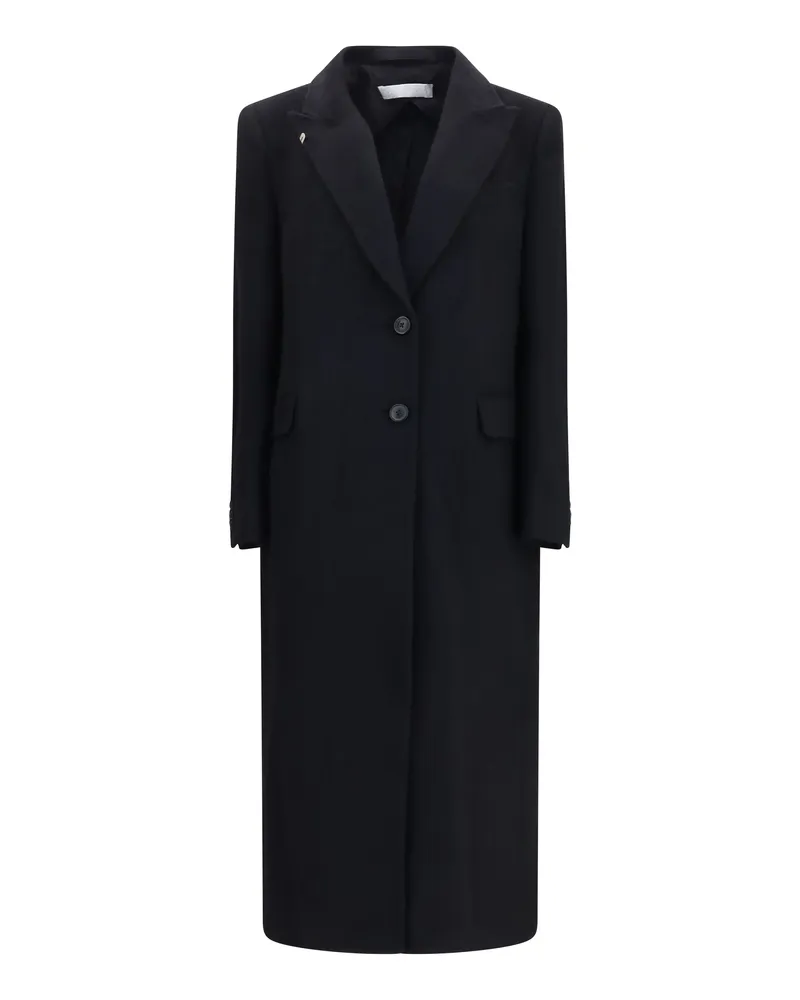 Our Legacy Women's Manta Coat Mohair And Wool Blend Black Hairy Black