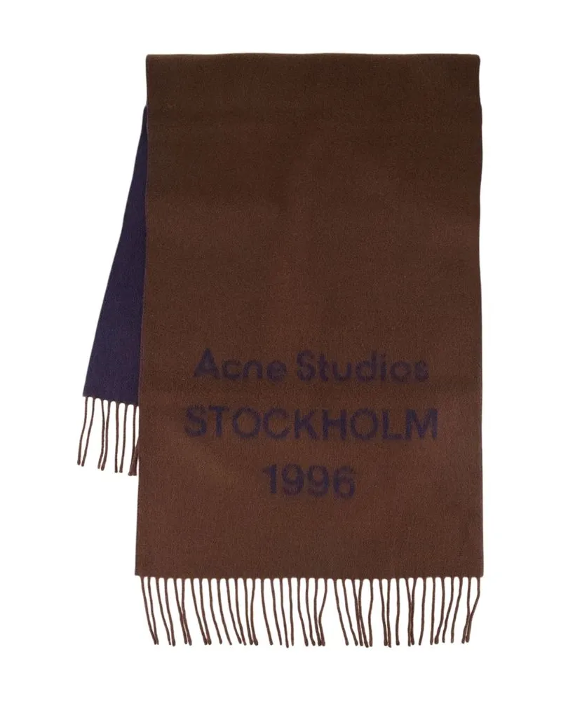 Acne Studios Wool Scarf — Brown Brown