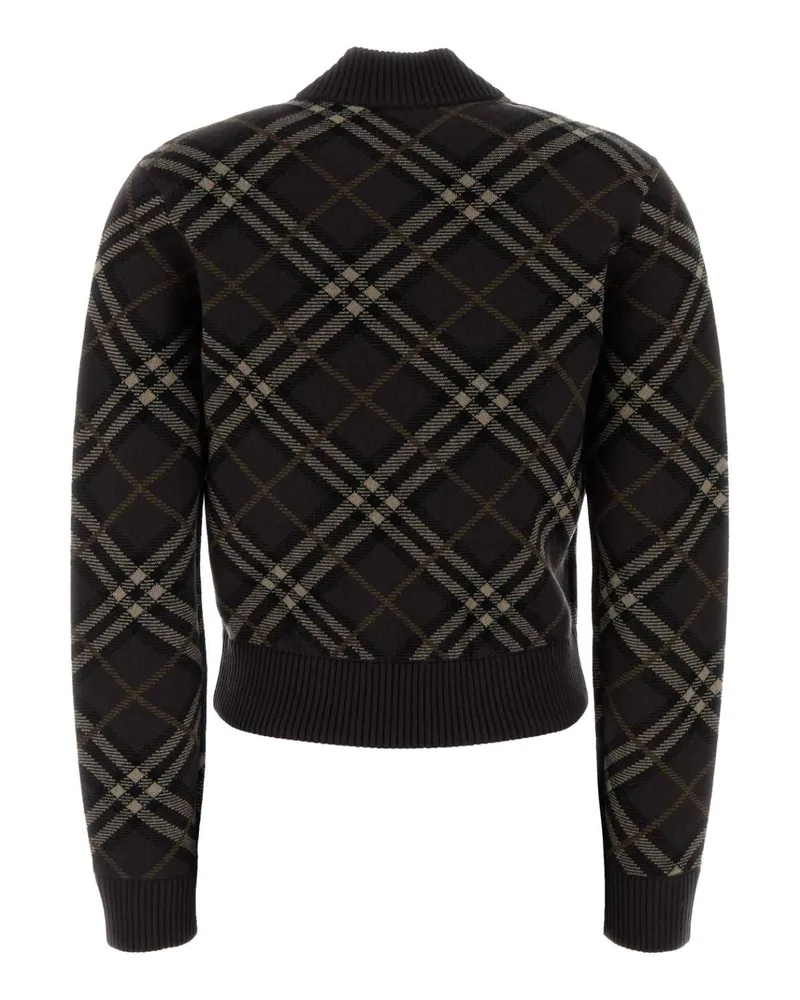 Burberry 8114204 B2412 Truffleipcheck Maglieria Sweater Black