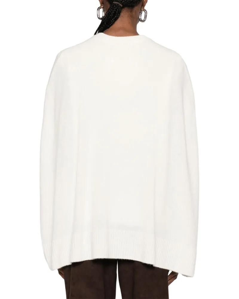 Totême Pure Cashmere Sweater — White White