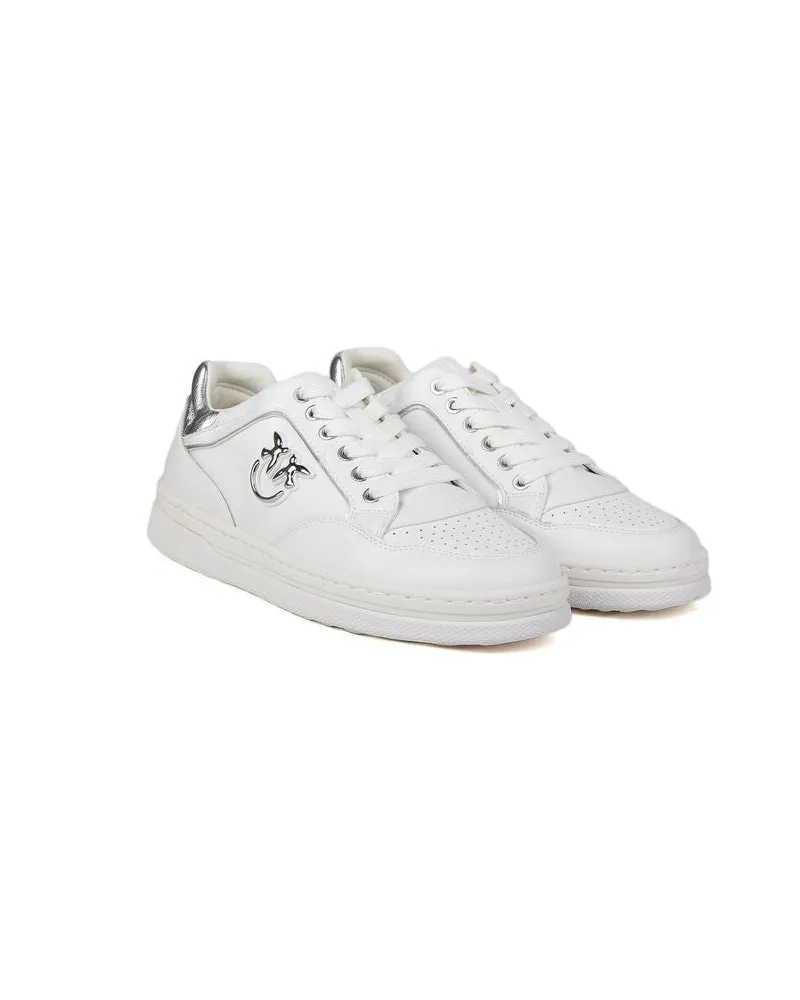 Pinko Women's Sneakers White-Silver Footwear - Sports White/silver White
