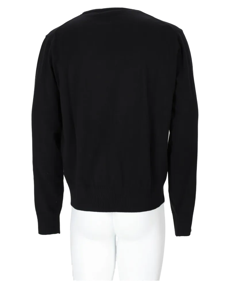 Vivienne Westwood Logo-Embroidered Cotton-Cashmere Sweater — Black Black
