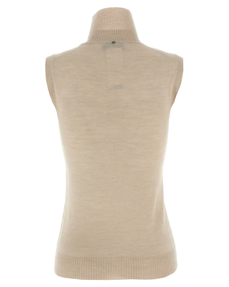 SPORTMAX Vertigo Tank Top — Beige Beige