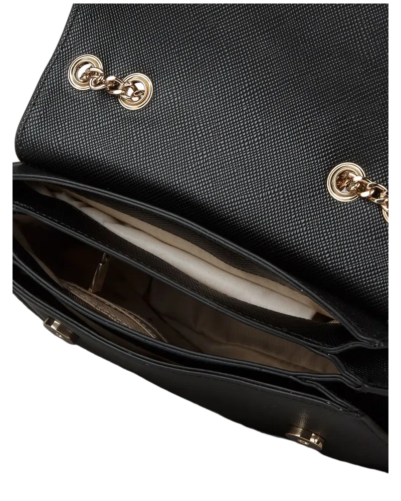 Guess Women's Crossbody Bag Black Polyurethane Crossbody-bags Black