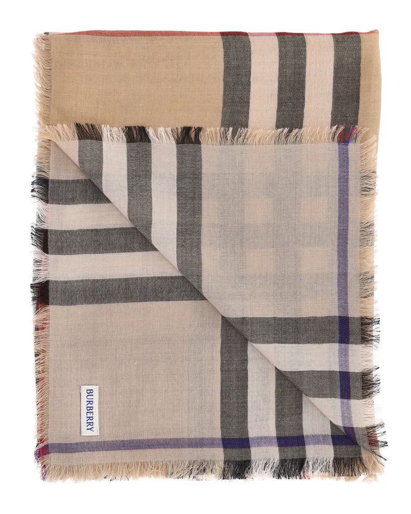 Burberry Women's Scarfs Beige Wool Beige