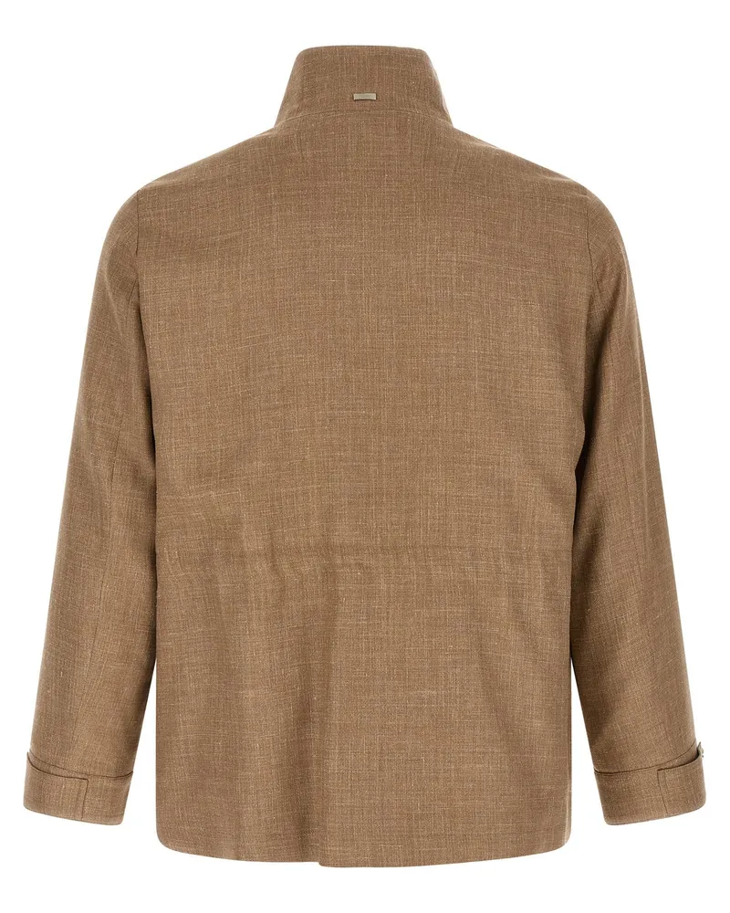 Herno Field Jacket — Tan Tan