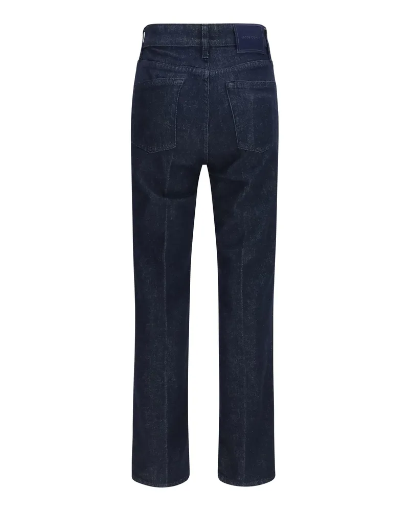 Jacob Cohën Women's Kate Crop Straight Bull Power Stretch Pants 100f Polyester; Cotton Jean Navy