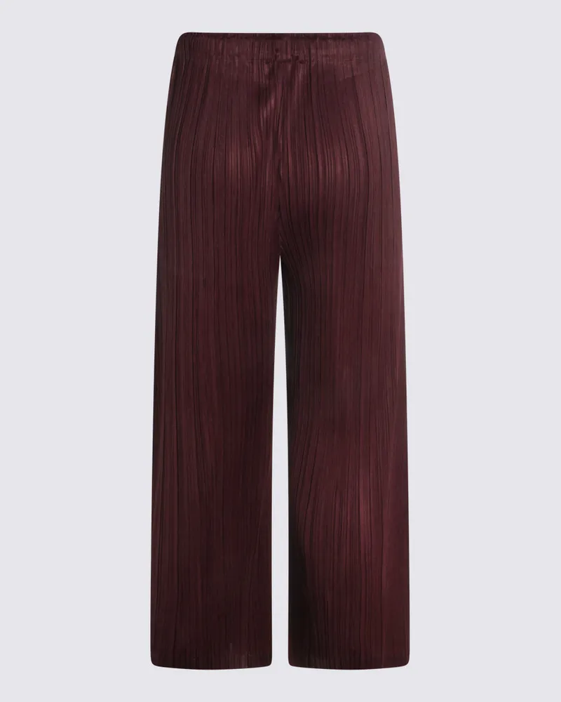 Issey Miyake Women's Trousers Bordeaux _pl Burgundy