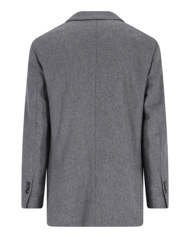 AMI Paris Men's Ami Jackets Grey Virgin Wool Gray