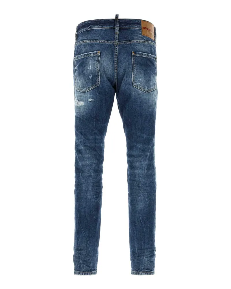 Dsquared2 Men's Denim Teddy Jeans Navyblue Exterior: Cotton Navy