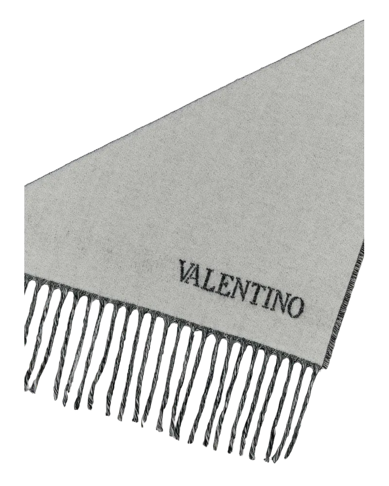 Valentino Garavani Avorionero Virgin Wool Cashmere Sciarpe E Foulard Scarfs Multicolor