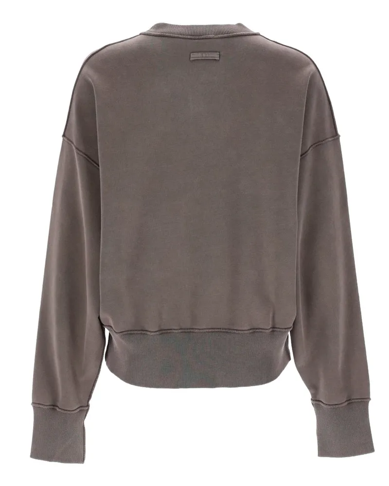 Jean Paul Gaultier Embroidered Organic Cotton Sweatshirt — Gray Gray