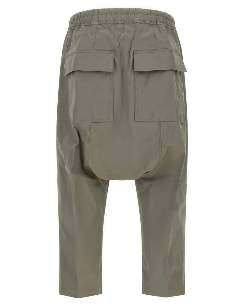 Rick Owens Men's Gray Cotton Cropped Pants Gray