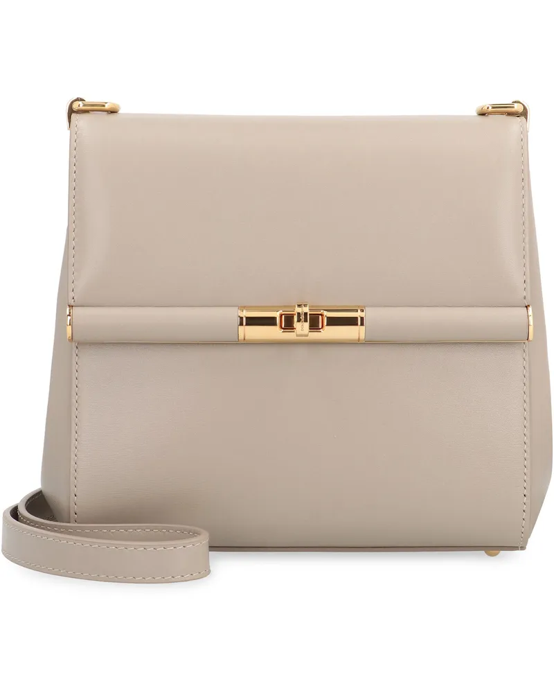 Dolce & Gabbana Women's Crossbody Bag City Marlene Taupe Calfskin Calf Leather Shoulder Taupe