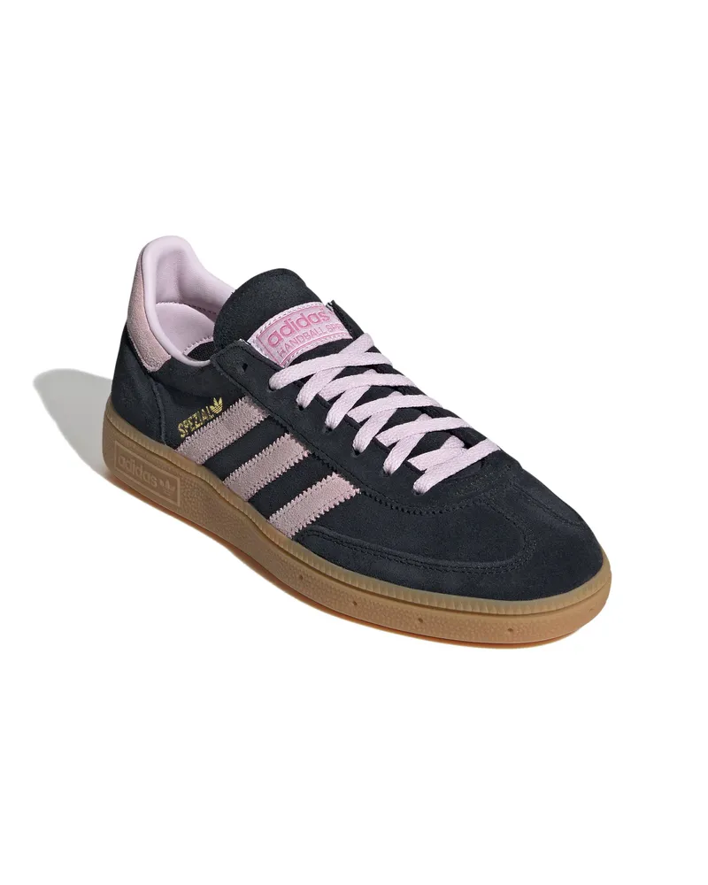 adidas Unisex Sneakers Handball Spezial Black-Pink Leather Trainers Black/pink Black