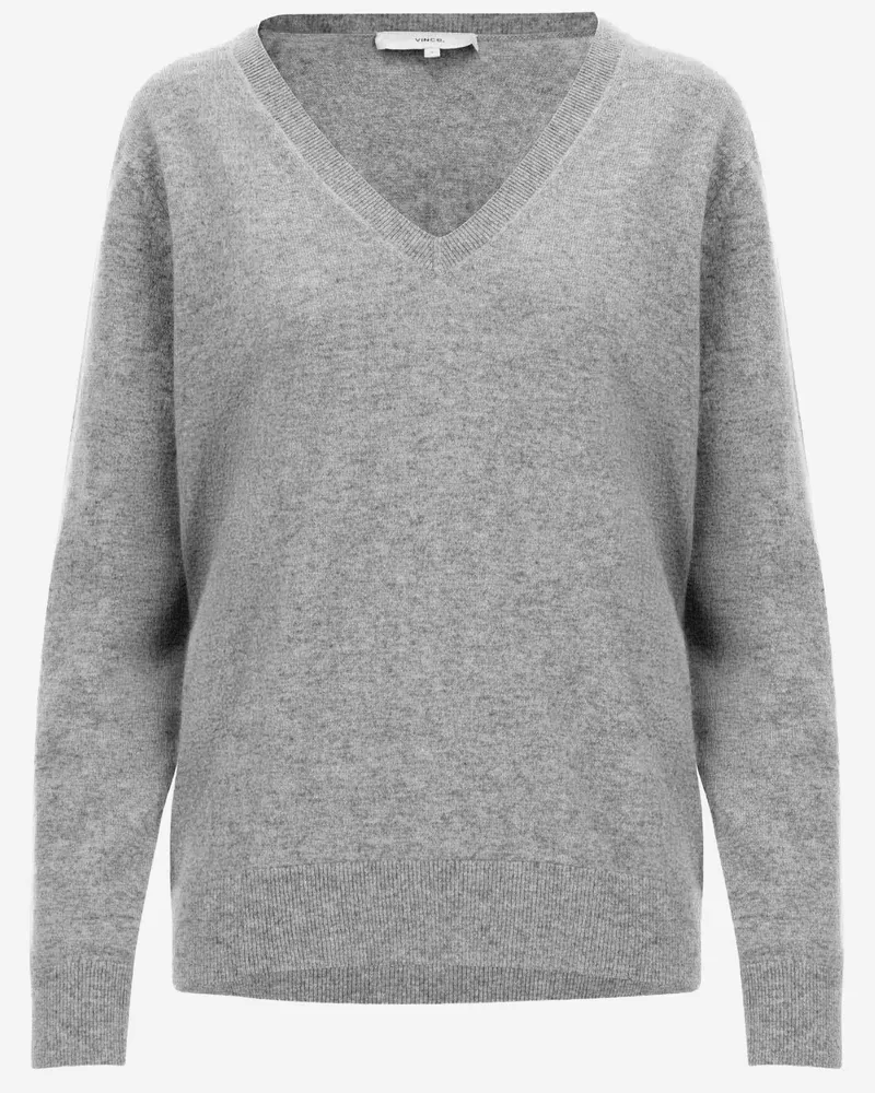 Vince Women's Pullover Cashmere Grey Sweater Gray