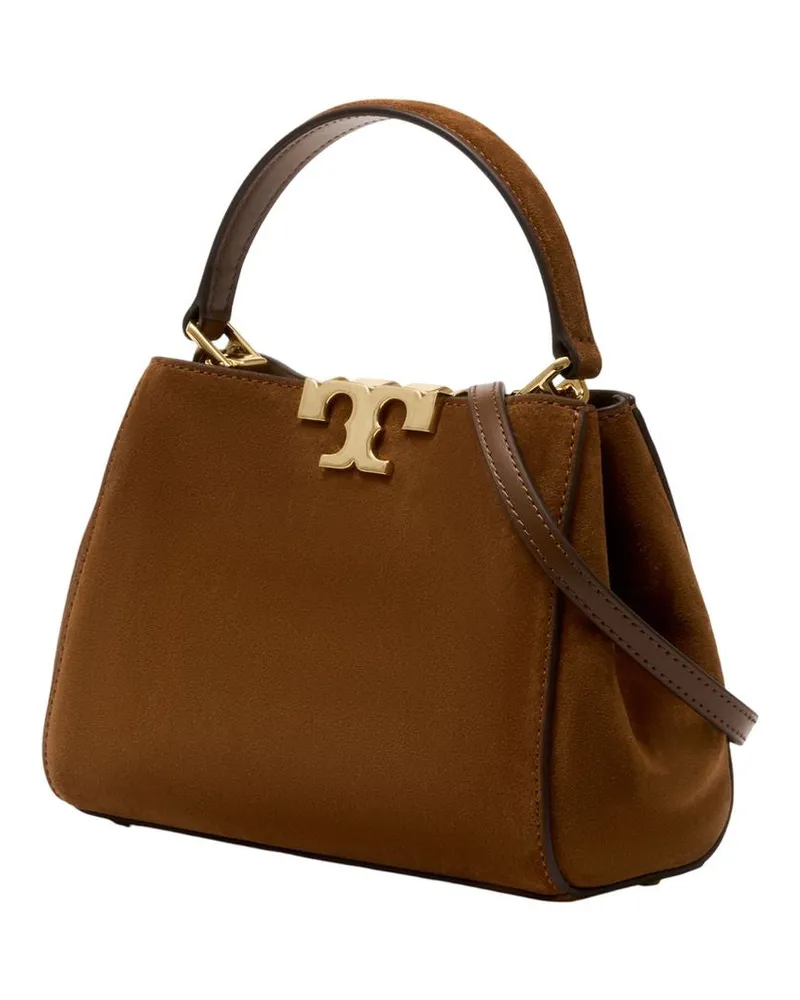 Tory Burch Women's Eleanor Mini Satchel Purse -  Leather Brown Cowhide Bags Handbags-Purses Brown