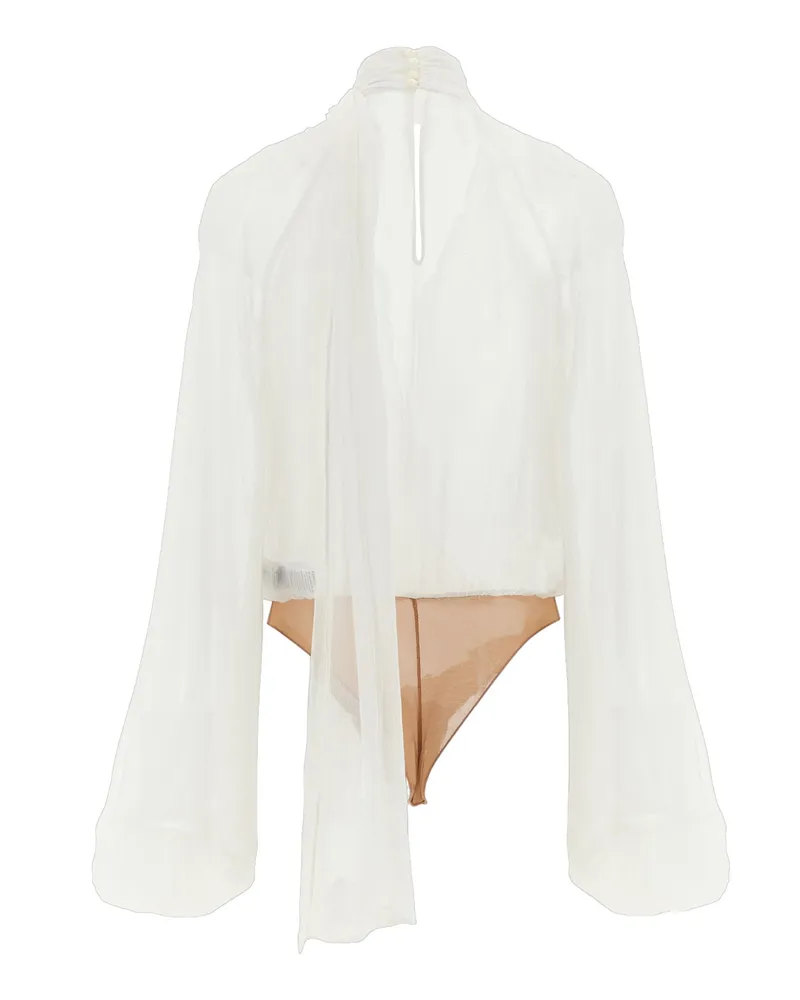 Elisabetta Franchi Bodysuit — Ivory Ivory