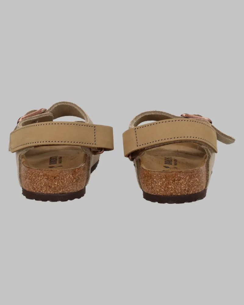 Birkenstock Suede Strap Sandal — Beige Beige
