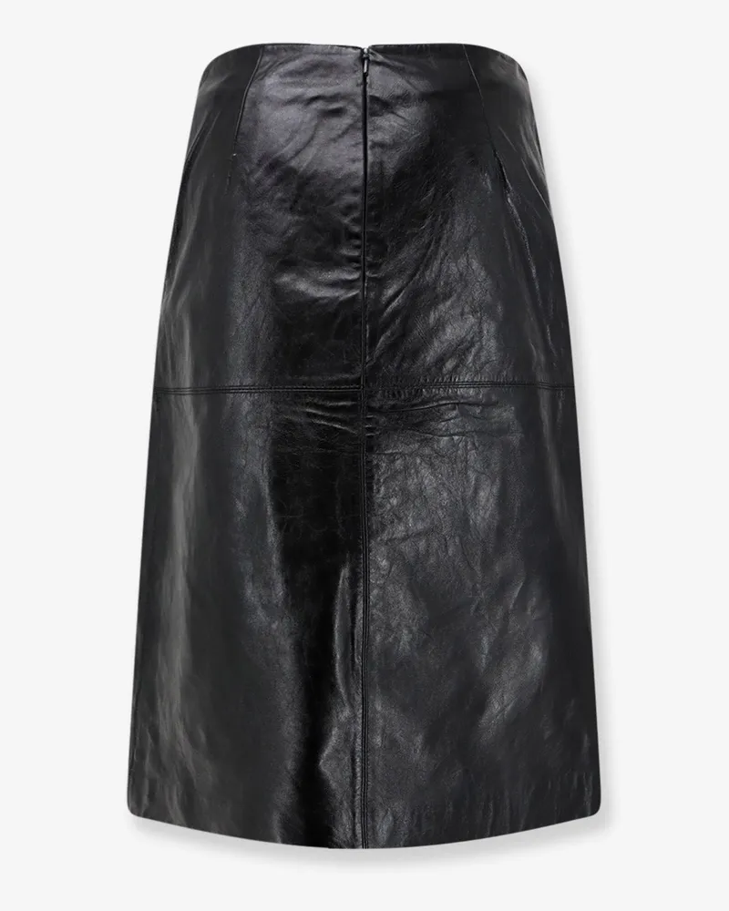 Soeur Women's Leather Skirt Gwen Black Black