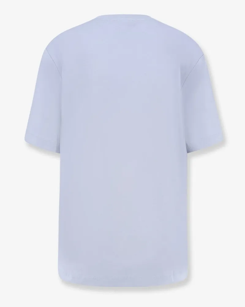 Pinko Women Cotton T-Shirt Love Birds Blue T-Shirts & Jerseys Blue